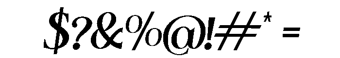 Balldoug Italic Font OTHER CHARS