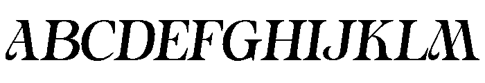Balldoug Italic Font UPPERCASE