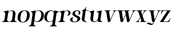Balldoug Italic Font LOWERCASE