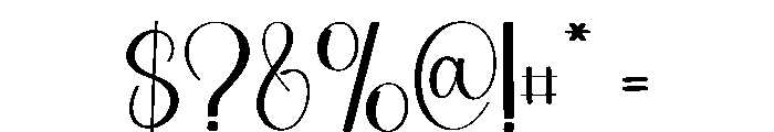 Ballerina Signature Font OTHER CHARS