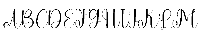 Ballerina Signature Font UPPERCASE