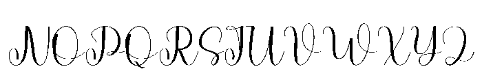 Ballerina Signature Font UPPERCASE