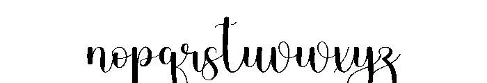 Ballerina Signature Font LOWERCASE