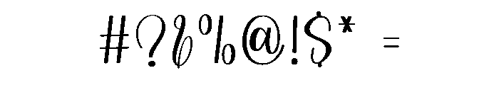 Ballet Signature Font OTHER CHARS