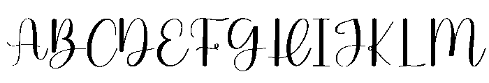 Ballet Signature Font UPPERCASE
