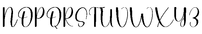 Ballet Signature Font UPPERCASE