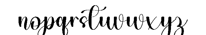 Ballet Signature Font LOWERCASE