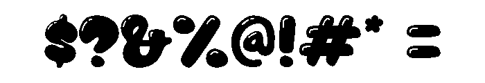 Balloon Birthday Regular Font OTHER CHARS