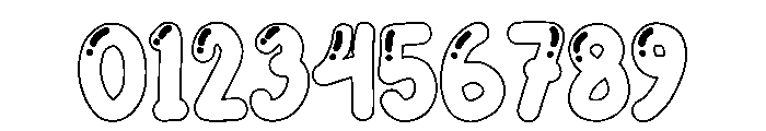 Balloon Outline Regular Font OTHER CHARS