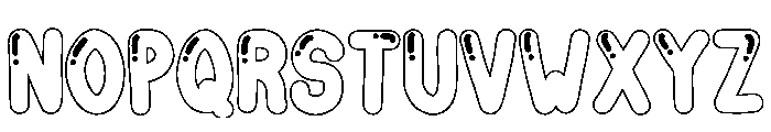 Balloon Outline Regular Font UPPERCASE