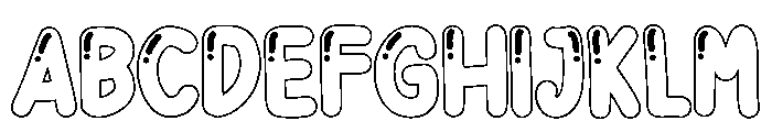 Balloon Outline Regular FONT