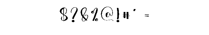 Ballpoint Handwritin Font OTHER CHARS
