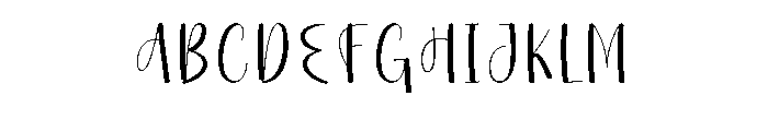 Ballpoint Handwritin Font UPPERCASE