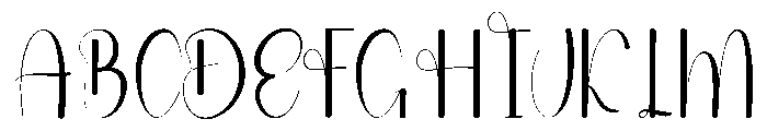 Ballpoint Santa Font UPPERCASE