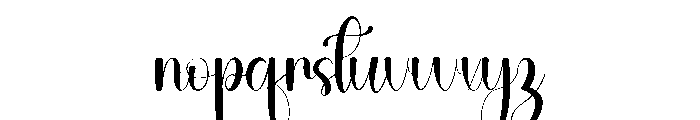 Ballpoint Santa Font LOWERCASE