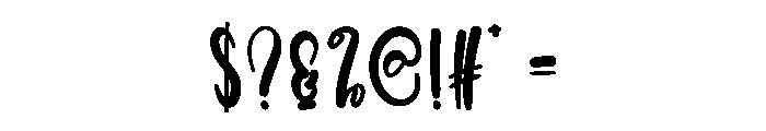 Ballpoint Vintage Font OTHER CHARS