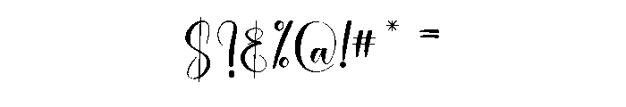 Ballpoint2 Font OTHER CHARS