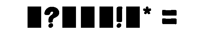 Balok Bold Regular Font OTHER CHARS
