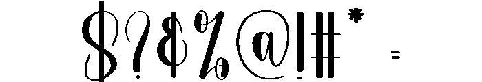 Balpoint Minimalist Font OTHER CHARS