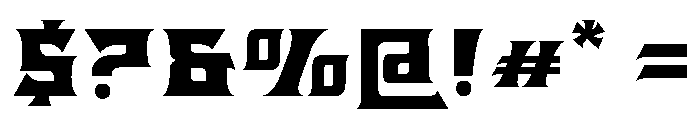 Baltders Regular Font OTHER CHARS