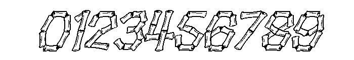 Baluthi-Oblique Font OTHER CHARS