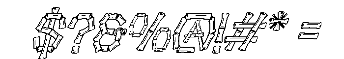 Baluthi-Oblique Font OTHER CHARS
