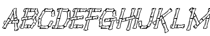 Baluthi-Oblique Font UPPERCASE