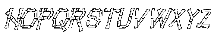 Baluthi-Oblique Font UPPERCASE