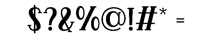 Balverio Regular Font OTHER CHARS