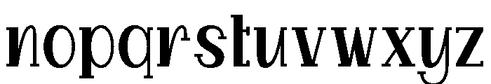 Balverio Regular Font LOWERCASE