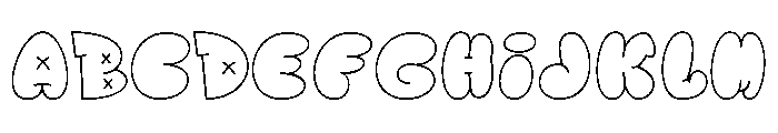 Bamble Regular Font UPPERCASE