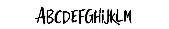 Bambloo Font UPPERCASE