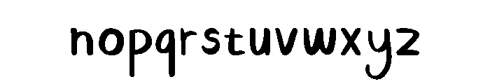 Bamboo Handwritten Regular Font LOWERCASE