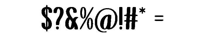Banana Bogart Regular Font OTHER CHARS