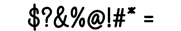 Banana Candy Font OTHER CHARS