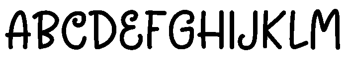 Banana Candy Font UPPERCASE