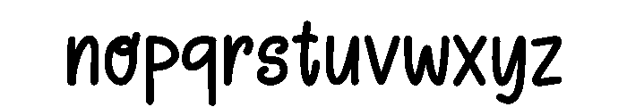 Banana Candy Font LOWERCASE