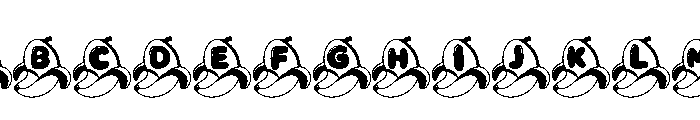 Banana Cute Font UPPERCASE