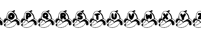 Banana Cute Font UPPERCASE