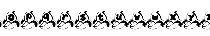 Banana Cute Font LOWERCASE