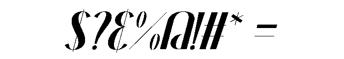 Banana Flavor Italic Font OTHER CHARS