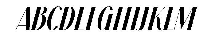 Banana Flavor Italic Font UPPERCASE