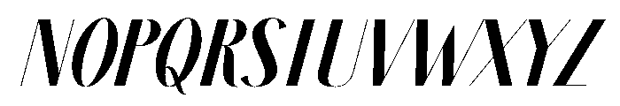 Banana Flavor Italic Font UPPERCASE
