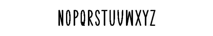 Banana Milk Sans Font UPPERCASE