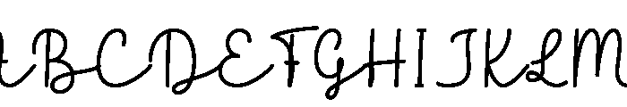 Banana Milk Script Font UPPERCASE