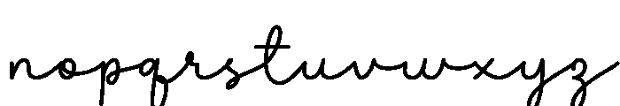 Banana Milk Script Font LOWERCASE