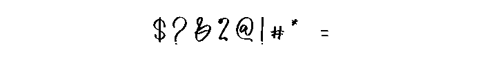 Banana Milkshake Scr Font OTHER CHARS