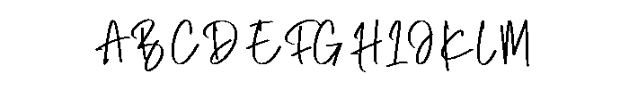 Banana Milkshake Scr Font UPPERCASE