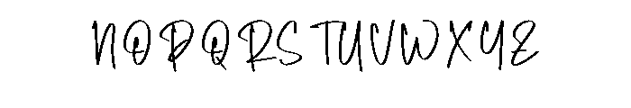 Banana Milkshake Scr Font UPPERCASE