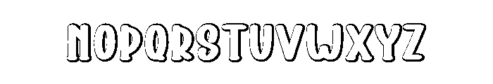 Banana Milkshake Font UPPERCASE